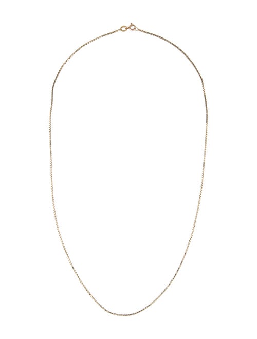 Necklace 14K Box Chain Necklace