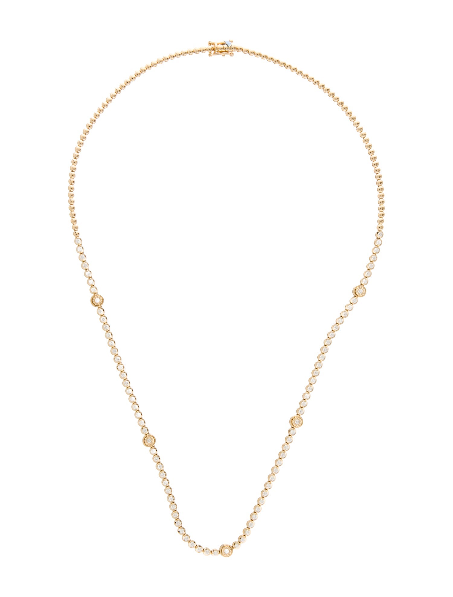 Necklace 14K 1.40ctw Diamond Station chain Necklace