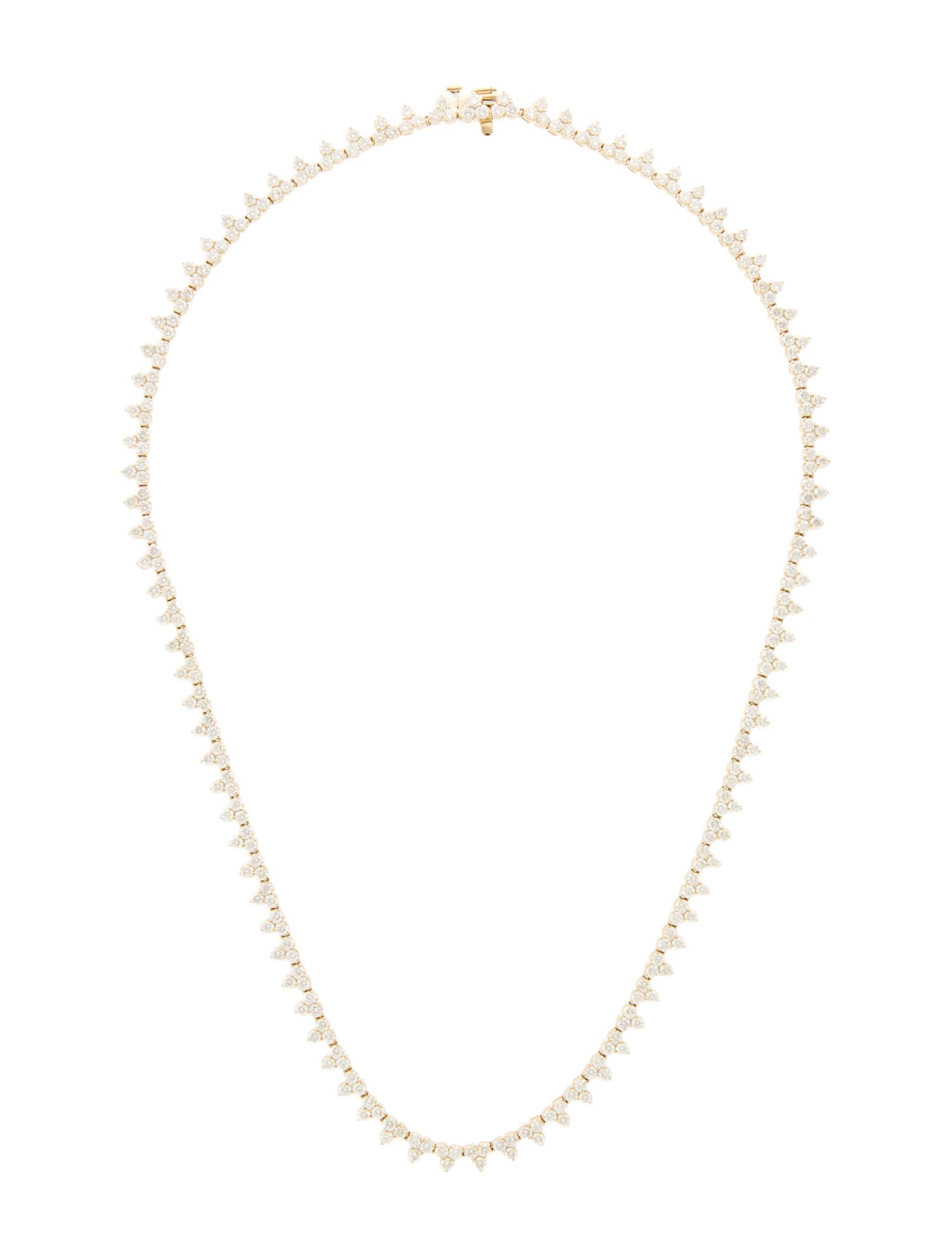 Necklace 14K 9.50ctw Diamond Trinity Collar