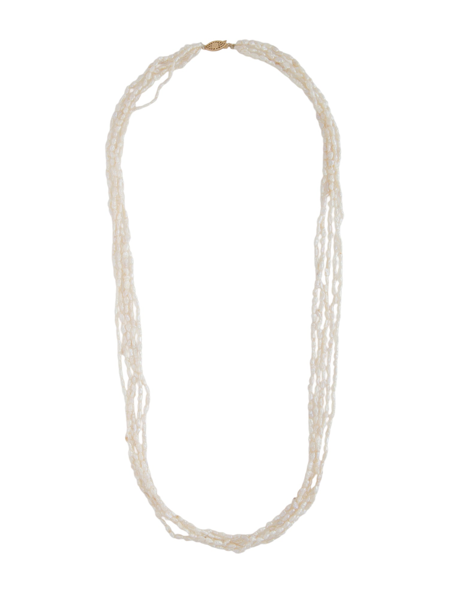 Necklace 14k Multistrand Pearl Necklace