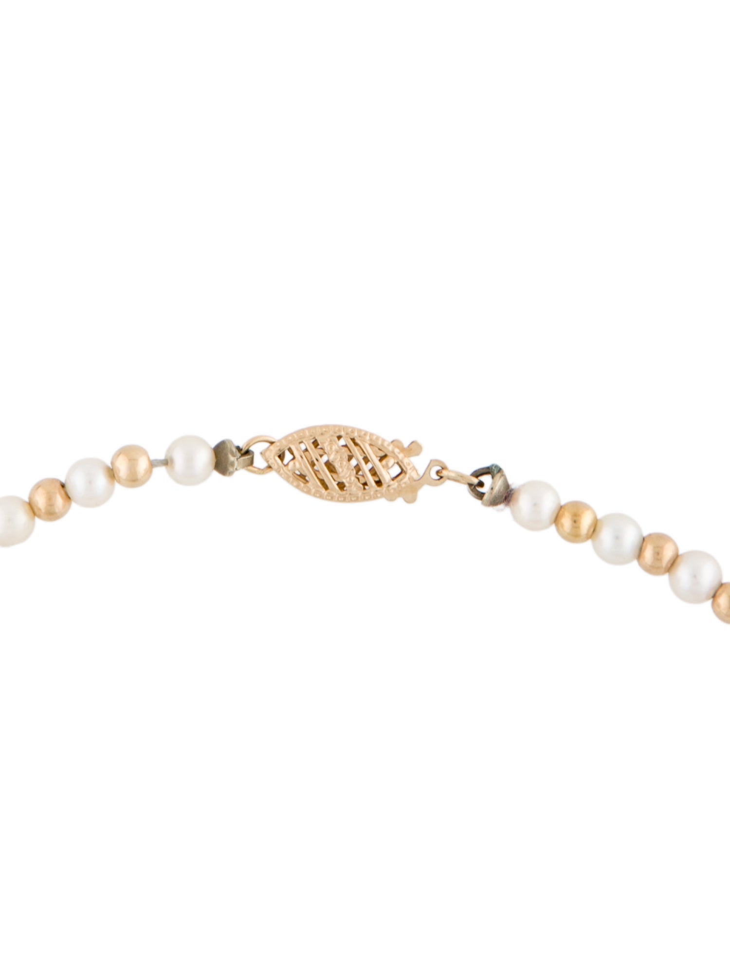 Necklace 14K Pearl Beaded Necklace