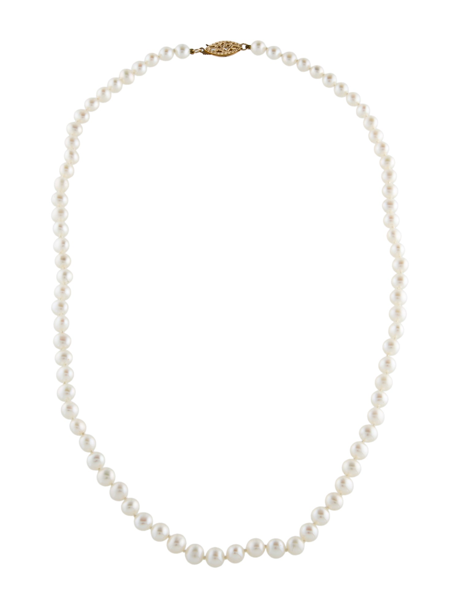 Necklace 14K Pearl Strand Necklace
