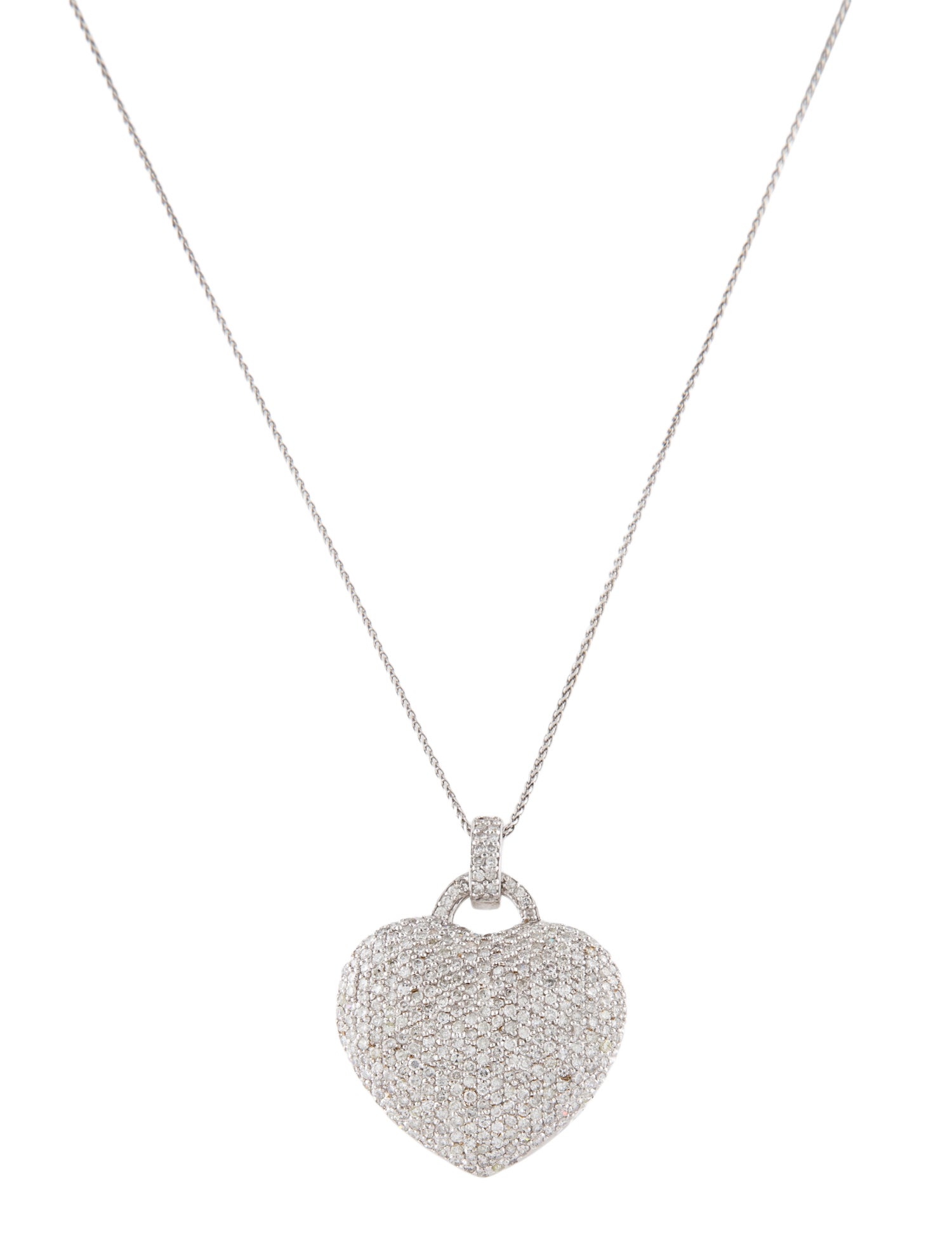 Necklace 14K 1.66ctw Diamond Heart Pendant