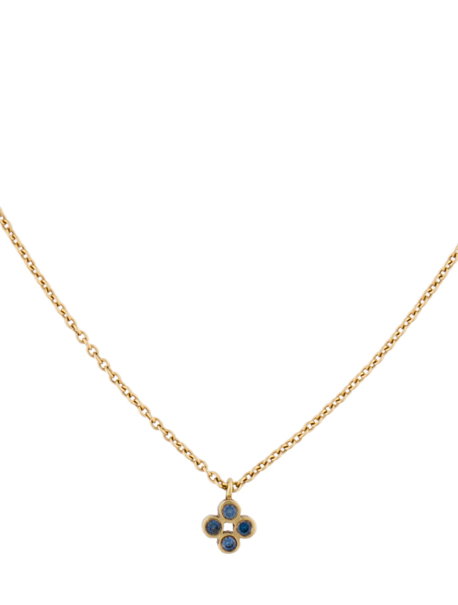 Necklace 18K Sapphire & Diamond Reversible Pendant