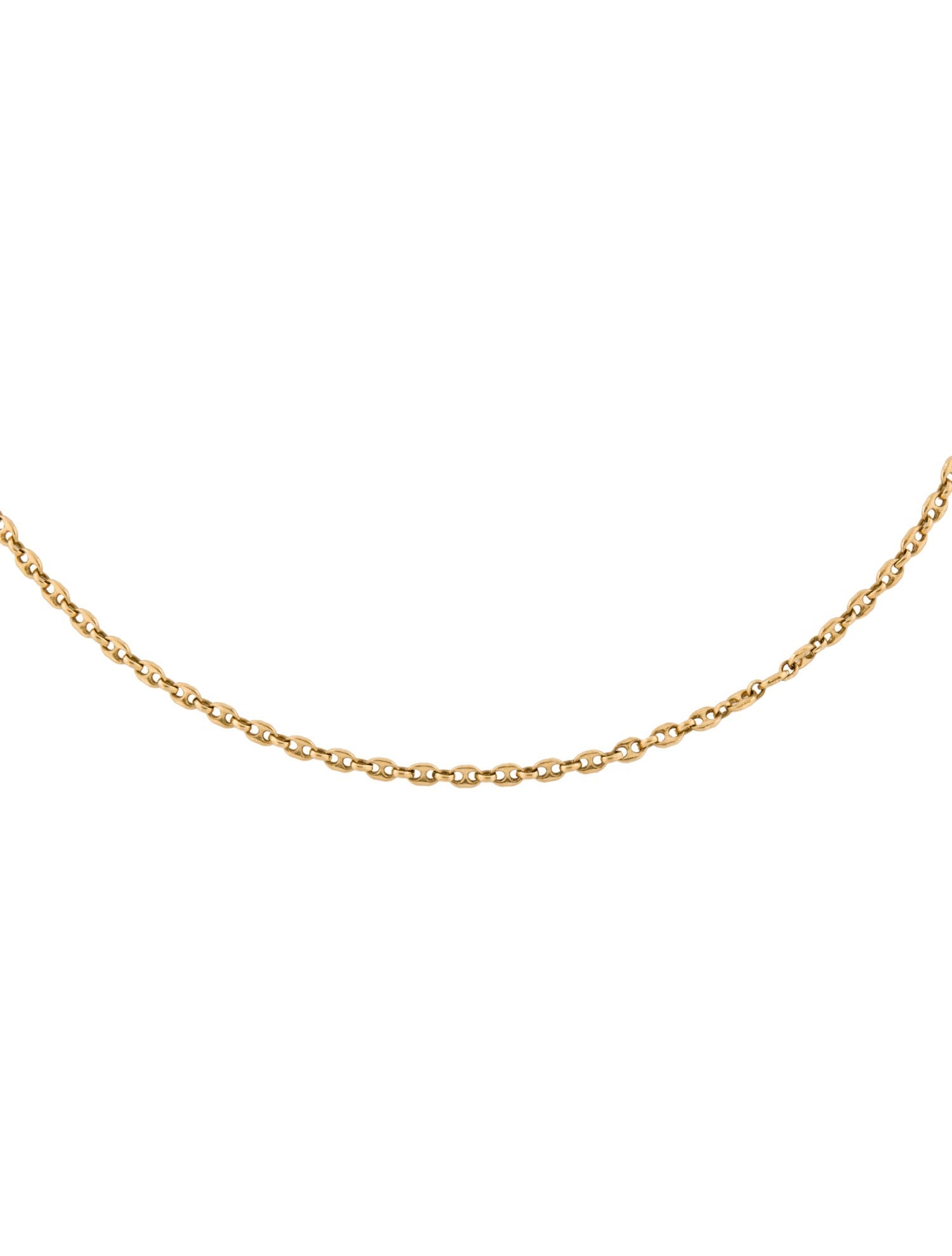 Necklace 18K Mariner Link Chain Necklace