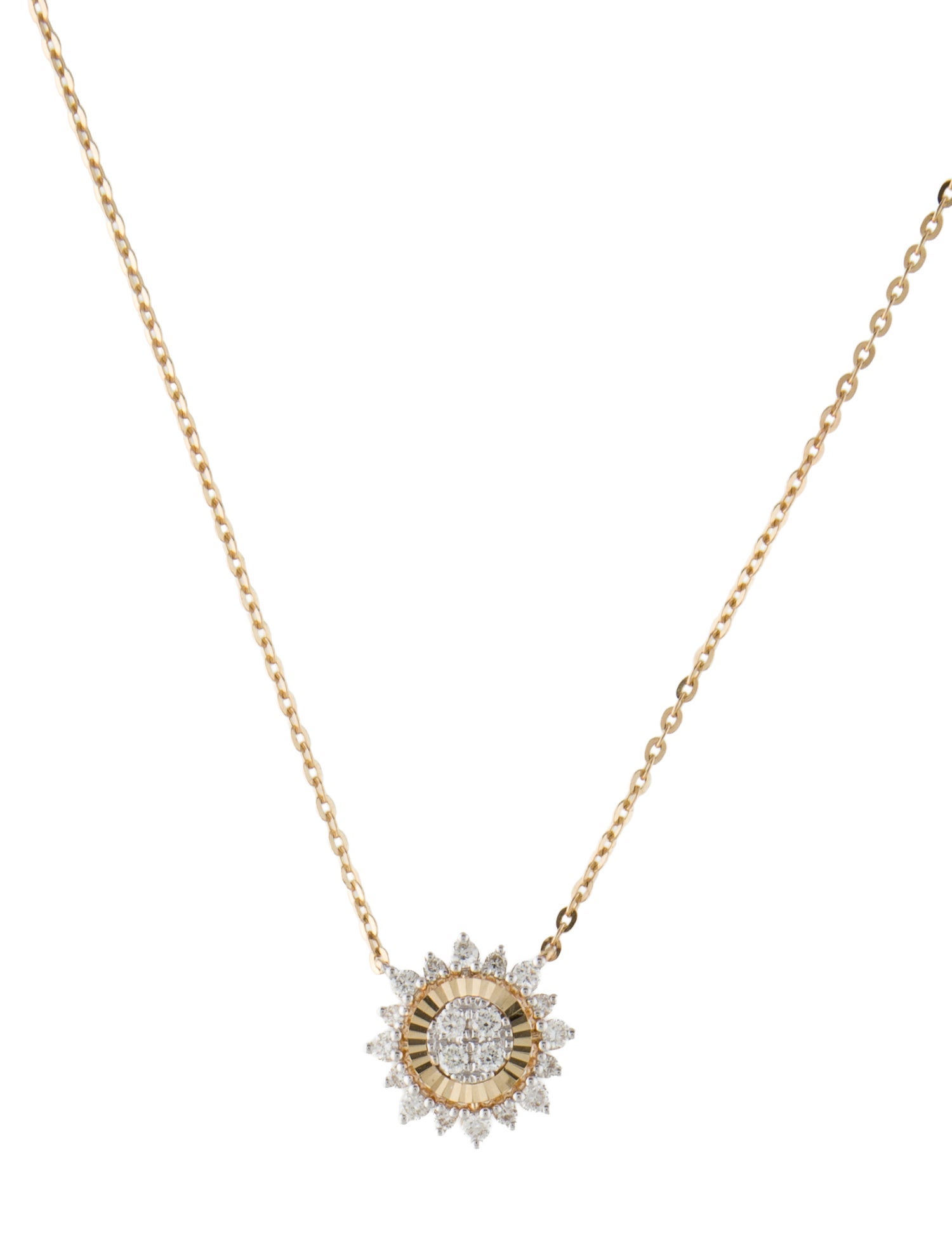 Necklace 14K Diamond Pendant Necklace