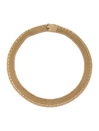Necklace F & F Felger 14K Mesh Collar Necklace