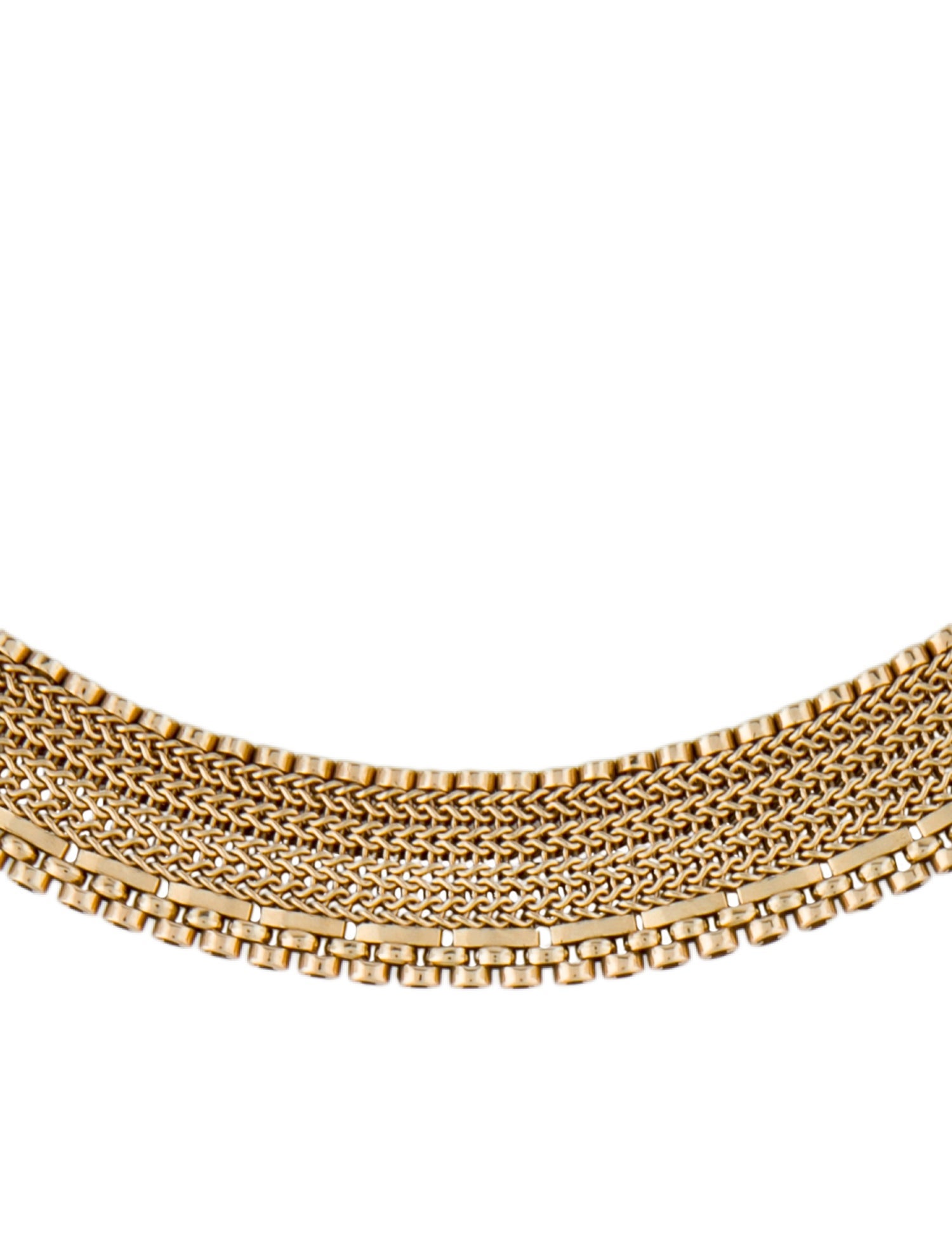 Necklace F & F Felger 14K Mesh Collar Necklace