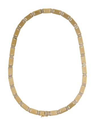 Necklace 14K Two-Tone Choker Necklace