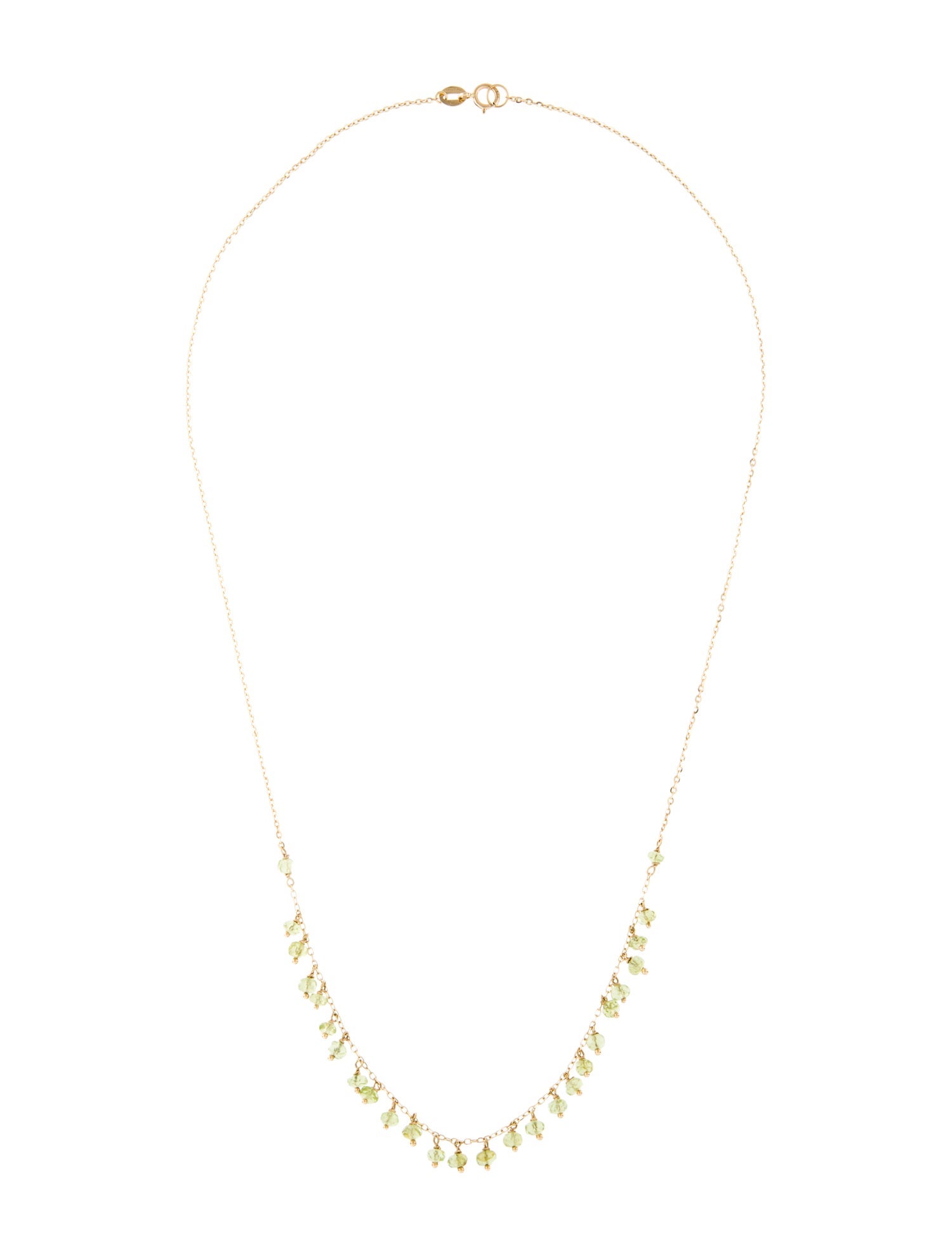 Necklace 14K Peridot Collar Necklace