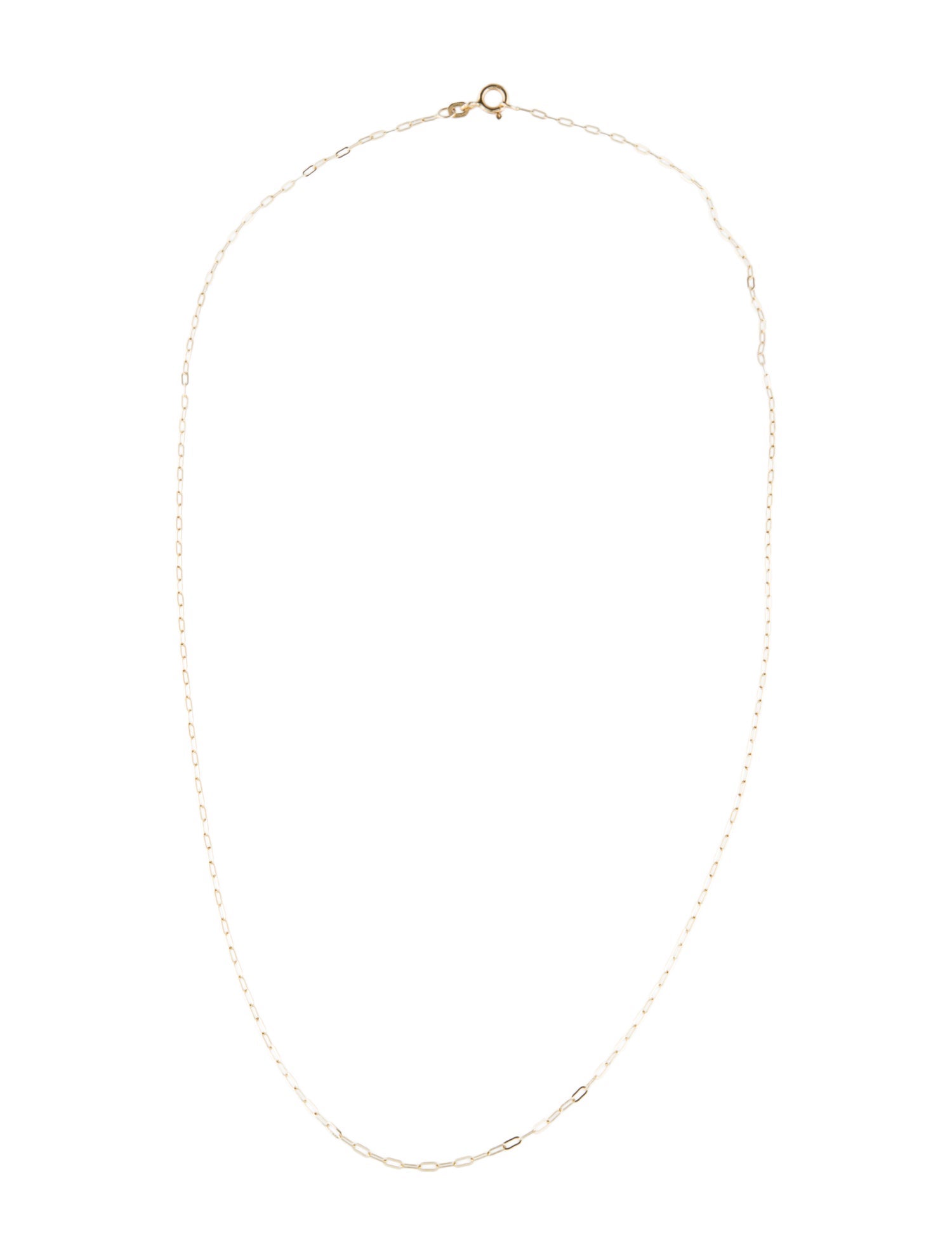 Necklace 14K Paperclip Chain Necklace