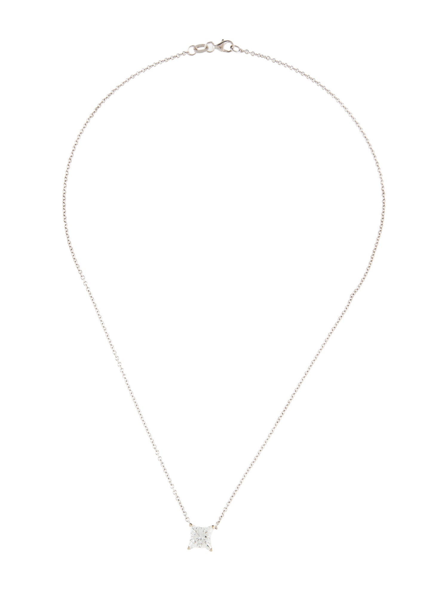Necklace 18K 2.21ct Lab-Grown Diamond Pendant Necklace
