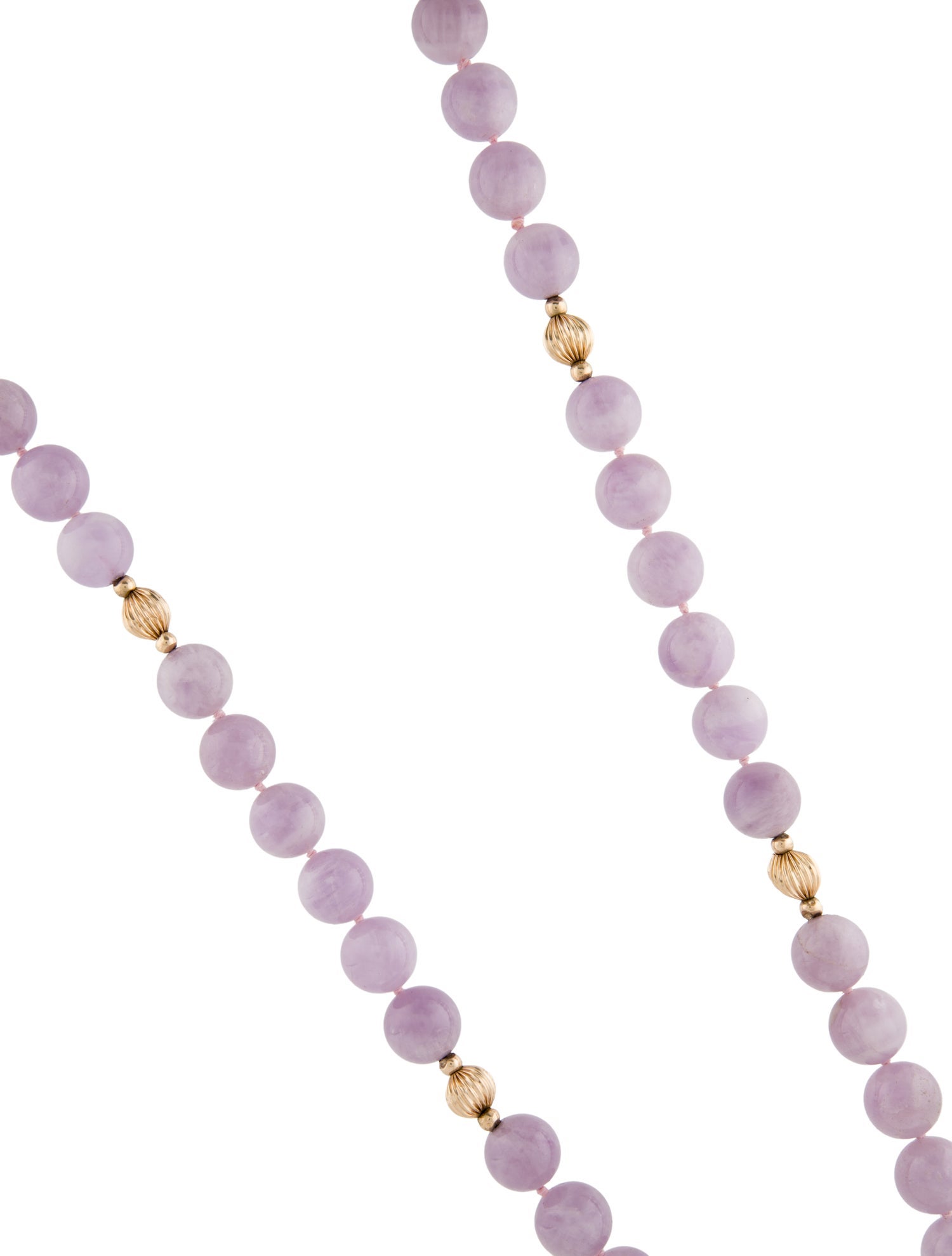 Necklace 14K YG Amethyst Bead Necklace