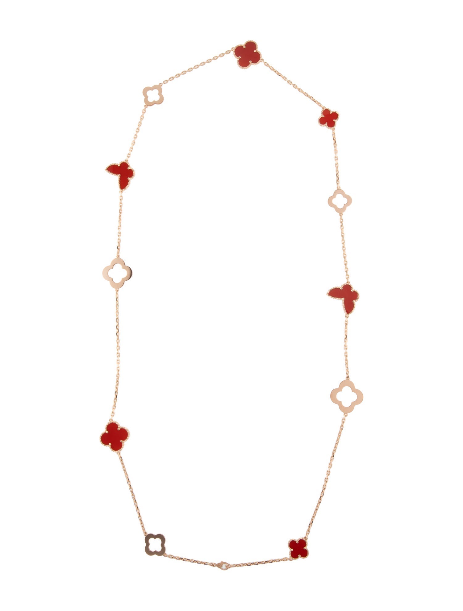 Necklace 14K Diamond Heart Station