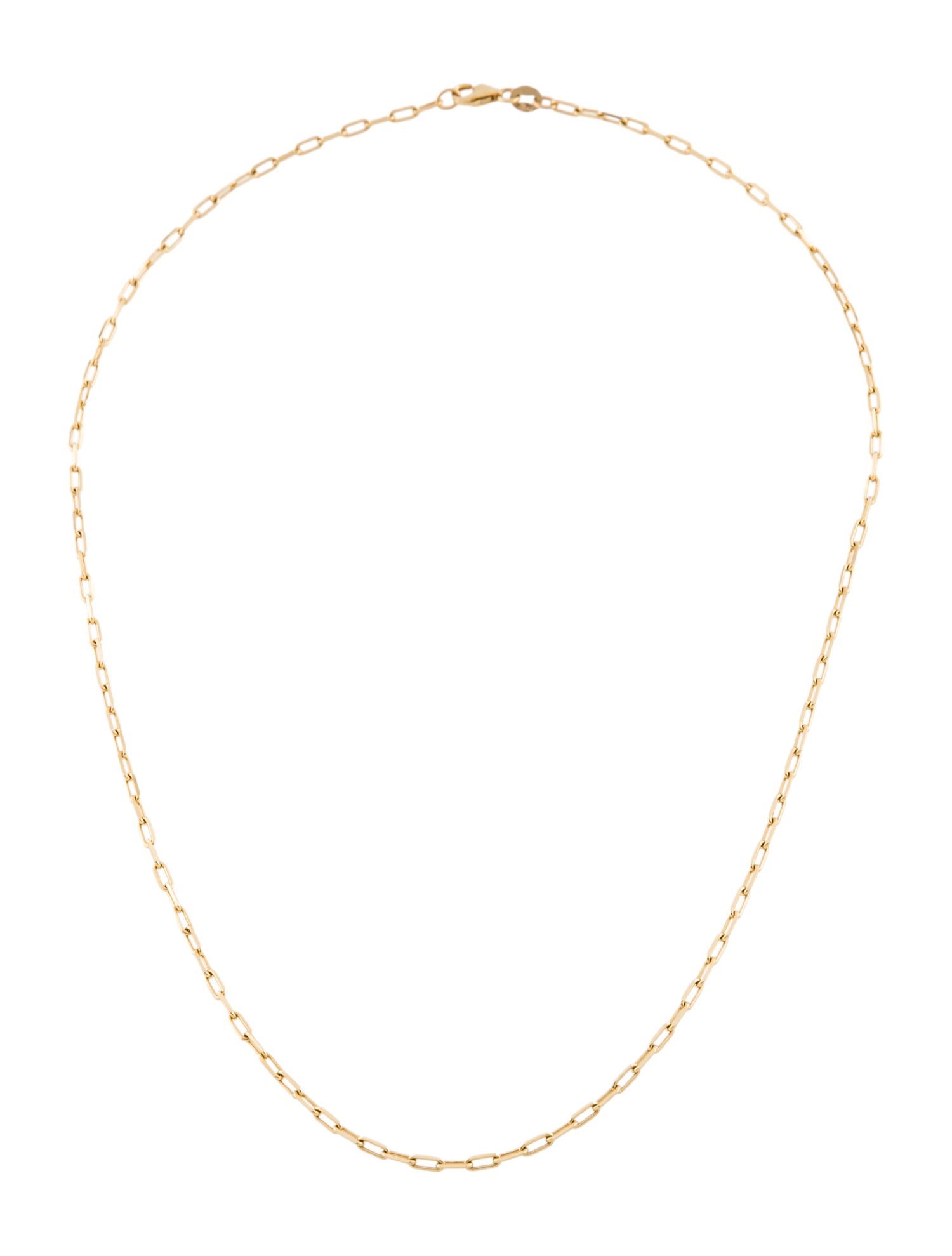 Necklace 14K Long Link Chain Necklace