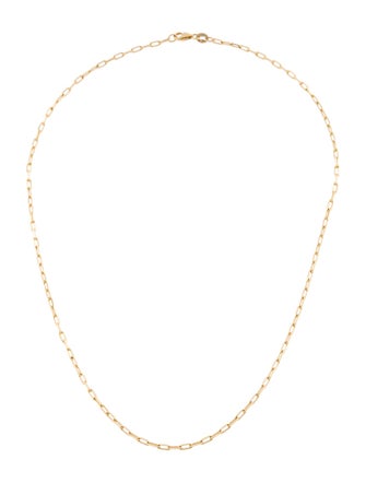 Necklace 14K Long Link Chain Necklace
