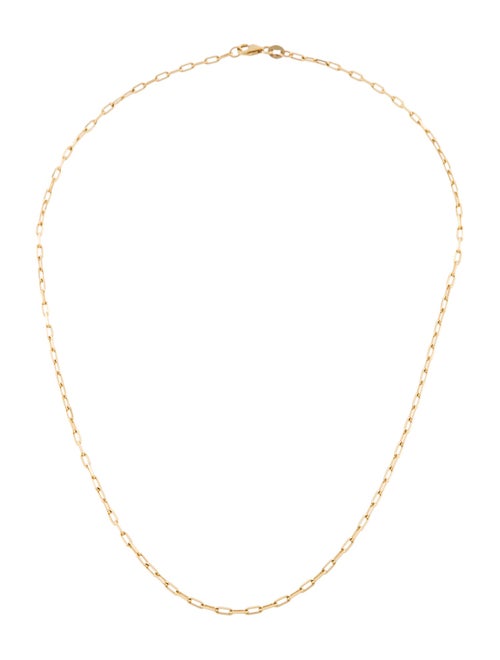 Necklace 14K Long Link Chain Necklace