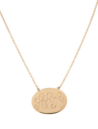 Necklace Script "AEA" Pendant Necklace