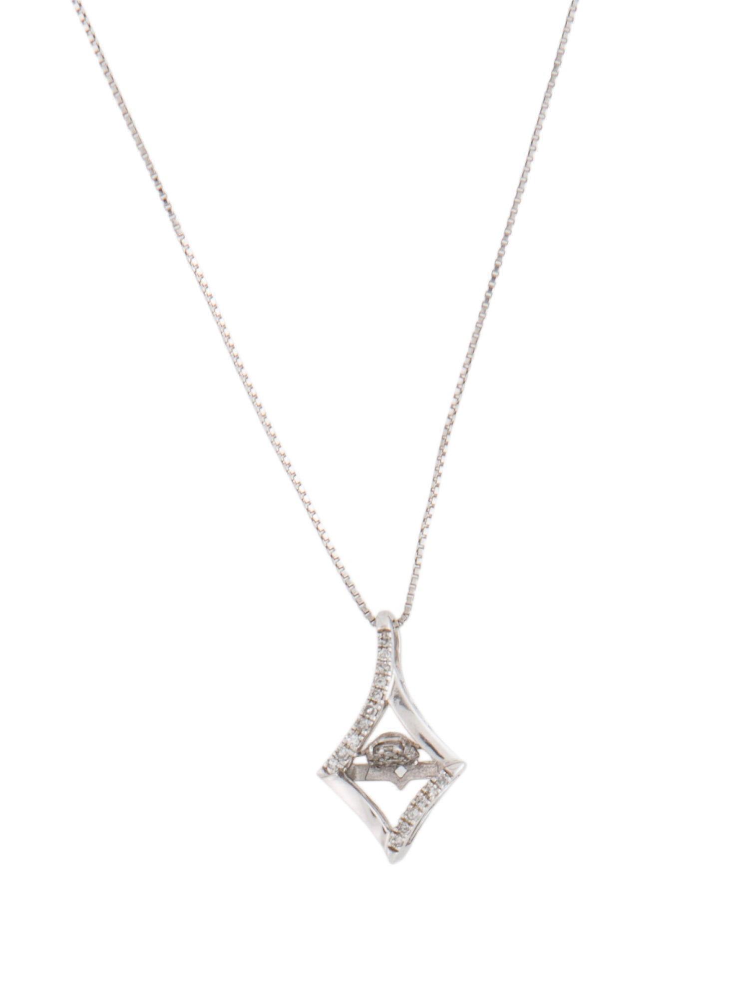 Necklace 10K Diamond Pendant Necklace