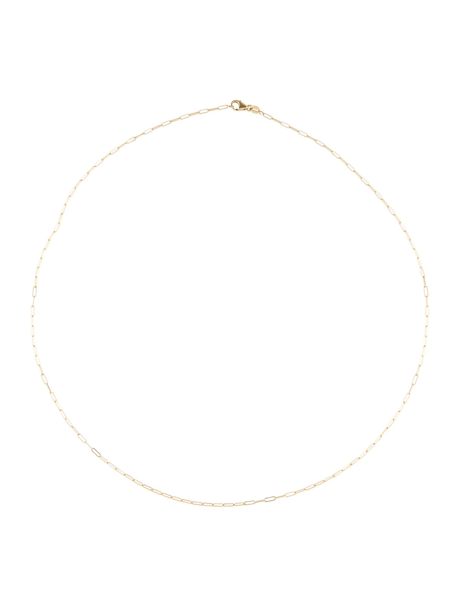 Necklace 14K Paperclip Link Necklace