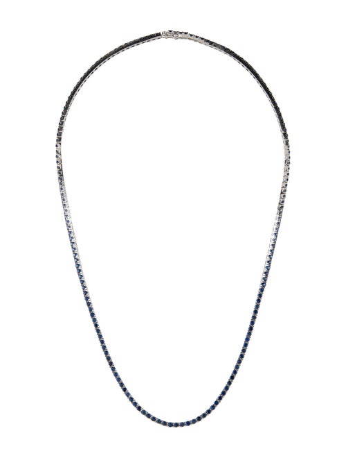 Necklace 14K 6.09ctw Sapphire Collar necklace