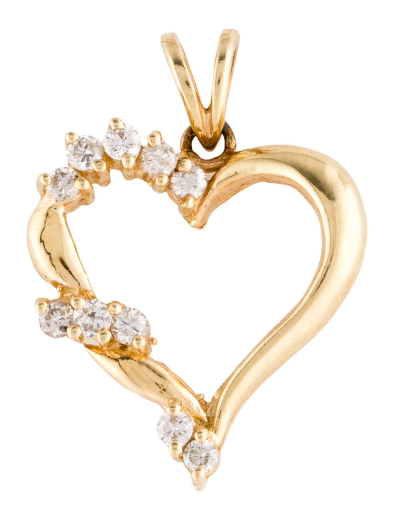 Necklace 14K Diamond Heart Pendant