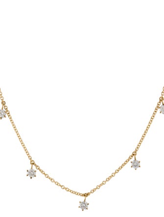 Necklace 18K 1.54ctw Diamond Fringe Necklace