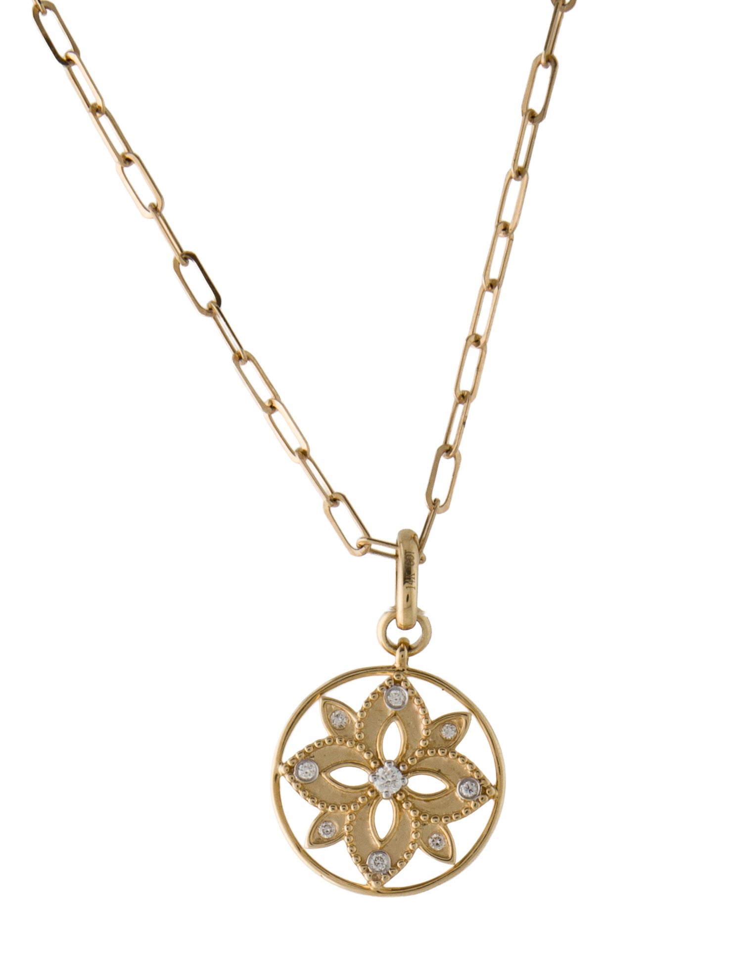 Necklace 14K Diamond Pendant Necklace