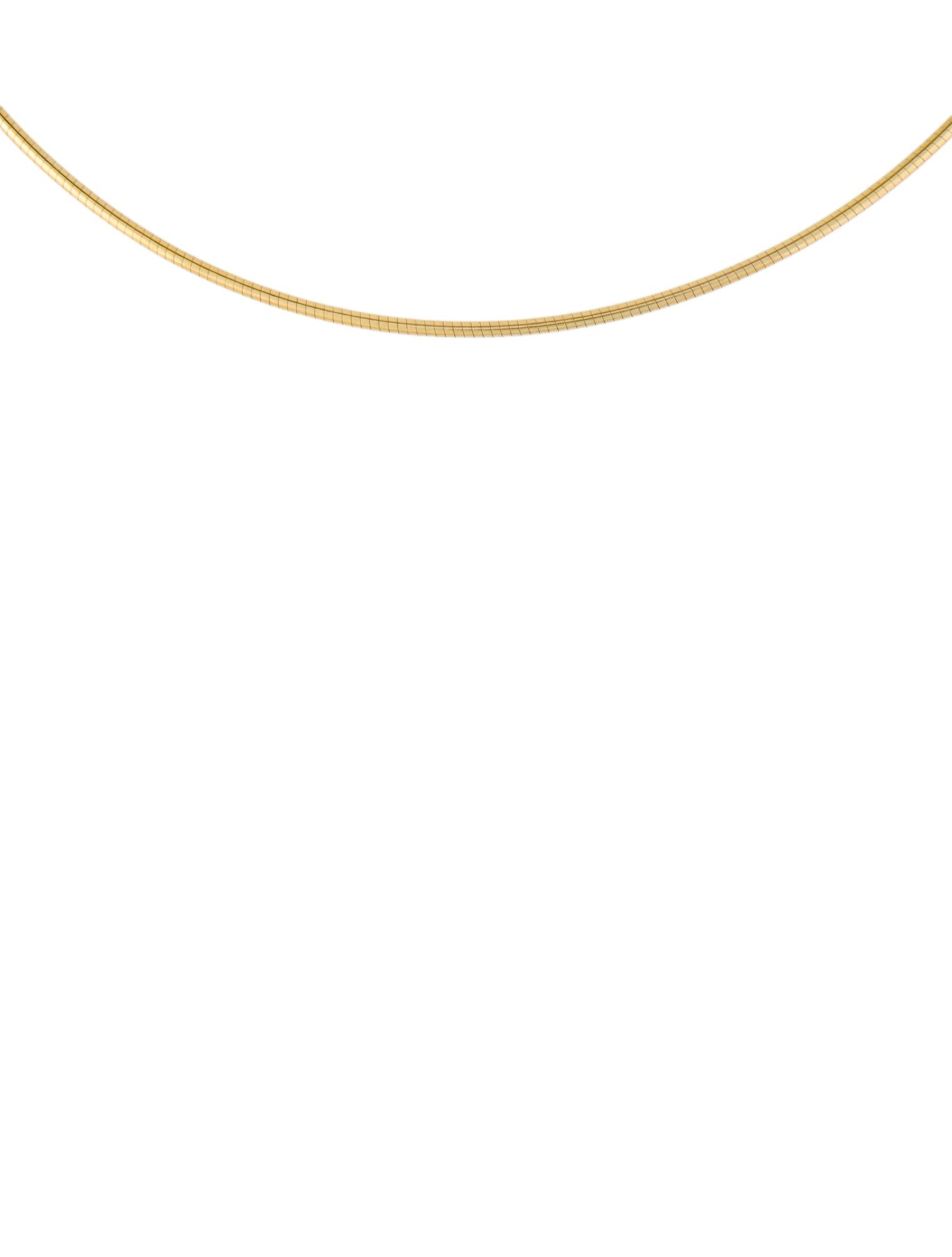 Necklace 14K Snake Link Collar Necklace