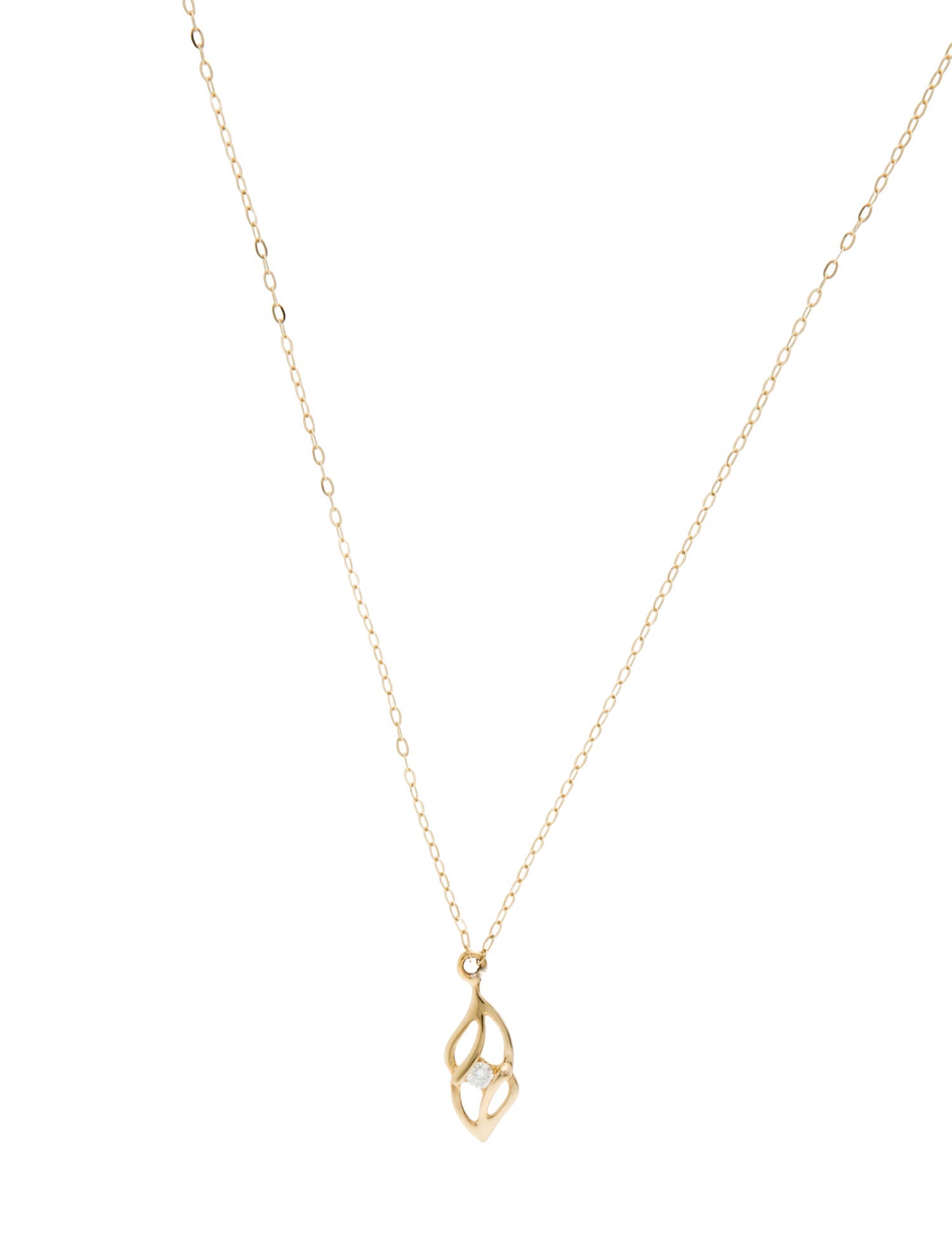 Necklace 18K Diamond Pendant Necklace