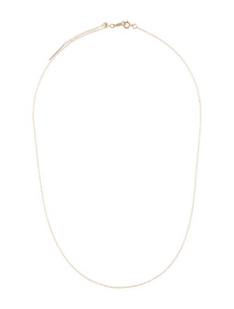 Necklace 14K Adjustable Threadable Chain Necklace