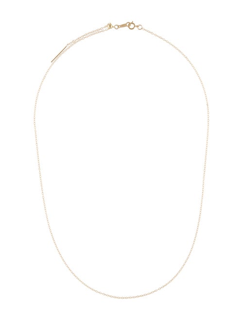 Necklace 14K Adjustable Threadable Chain Necklace