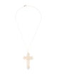Necklace 14K Pearl Cross Pendant Necklace