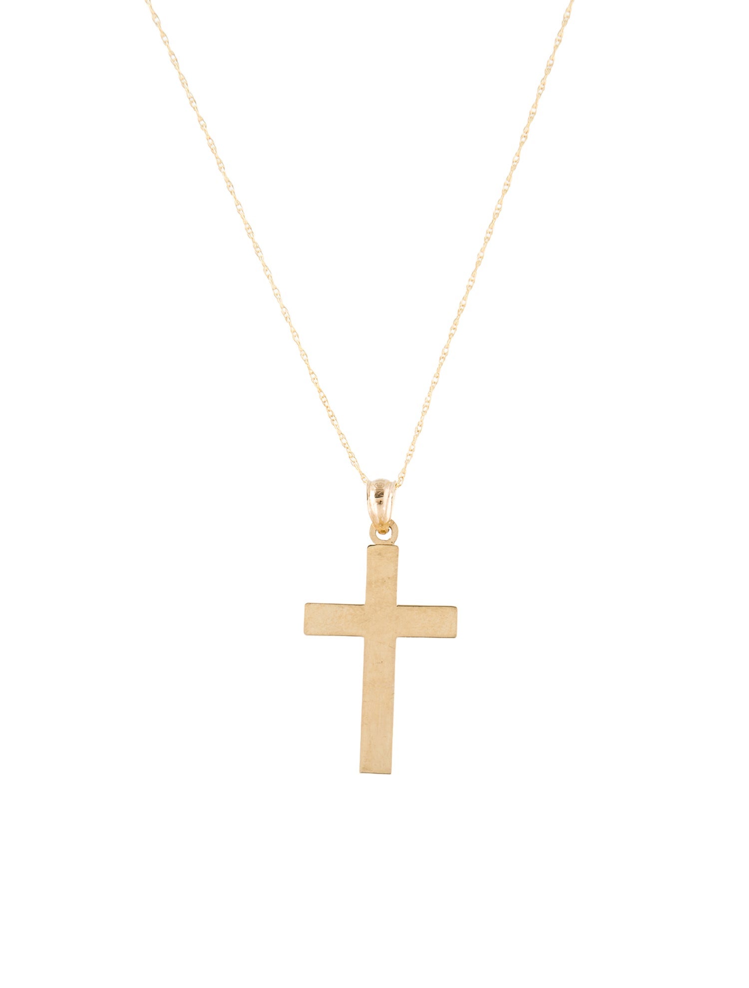 Necklace 14K Cross Pendant Necklace