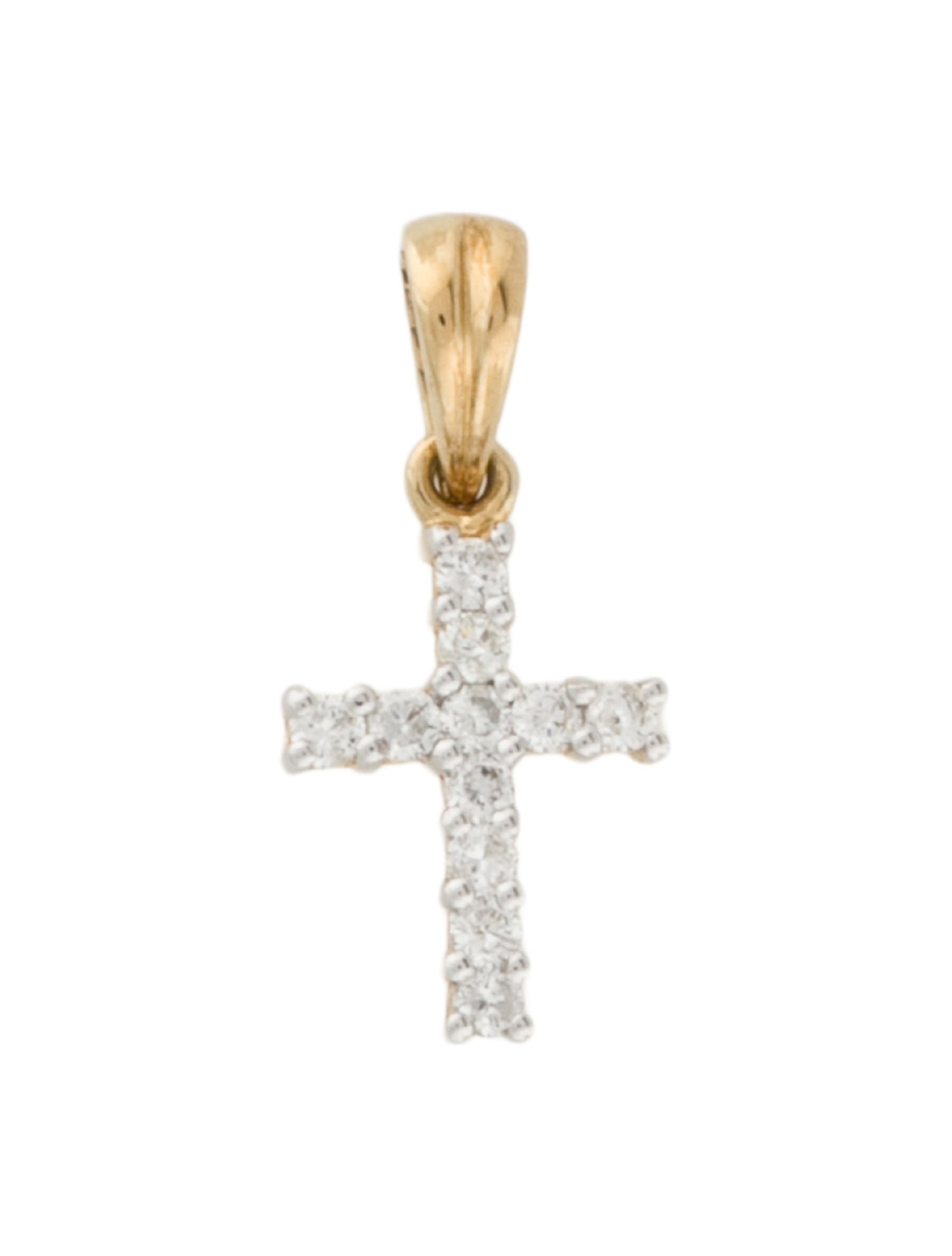 Necklace 14K Diamond Cross Pendant