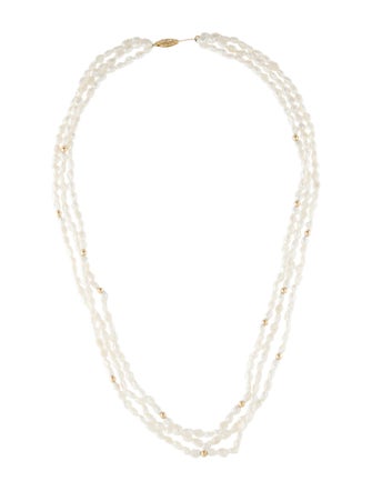 Necklace 14K Pearl Multistrand Necklace