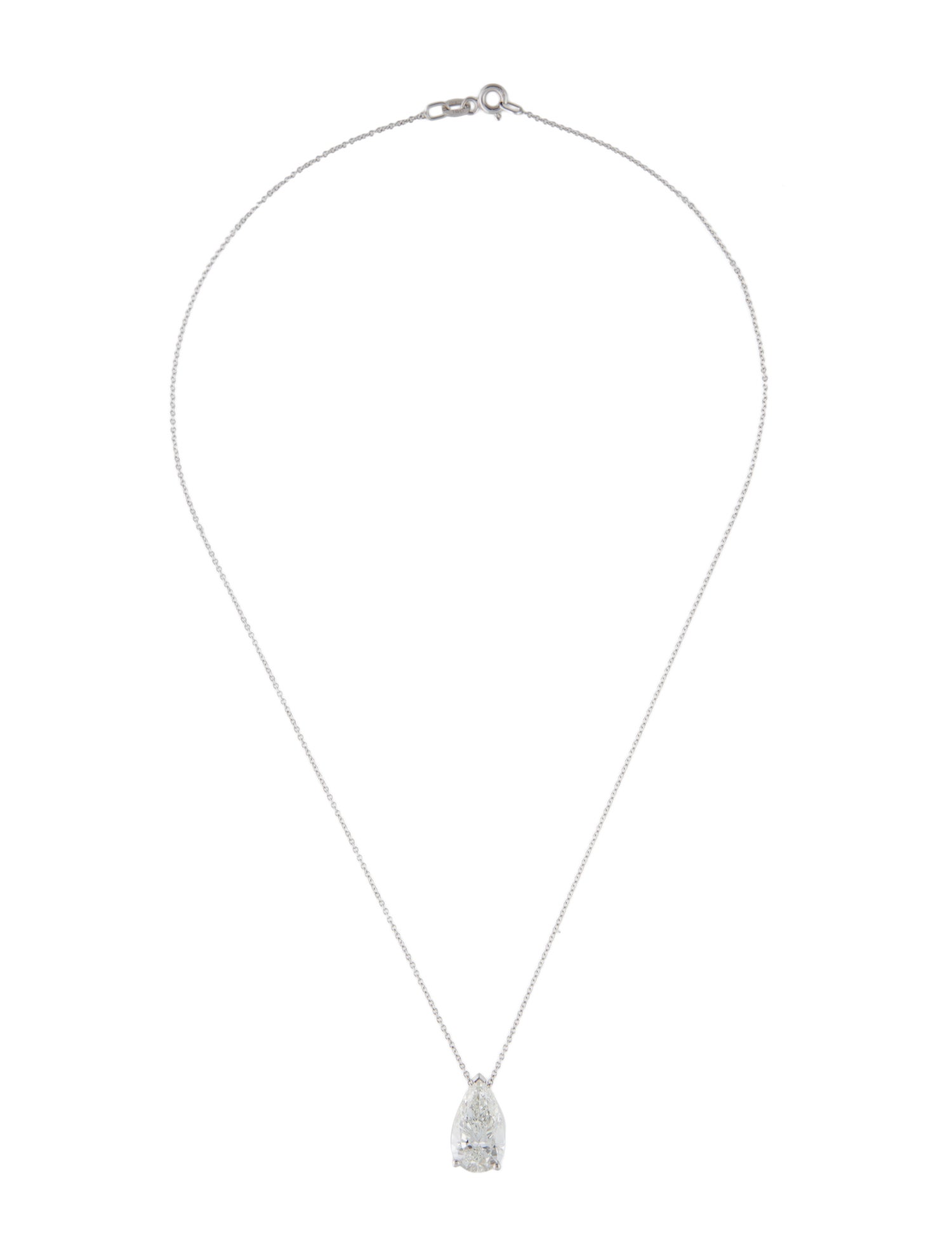 Necklace 14K 4.01ct Lab-Grown Diamond Pendant Necklace