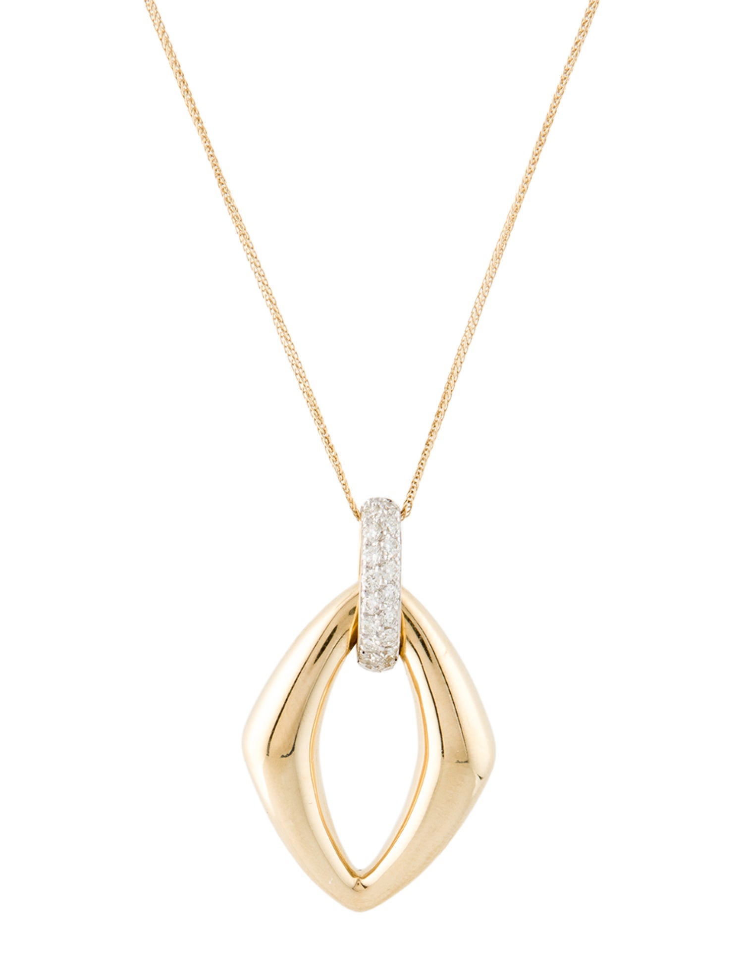 Necklace 14K Diamond Pendant Necklace