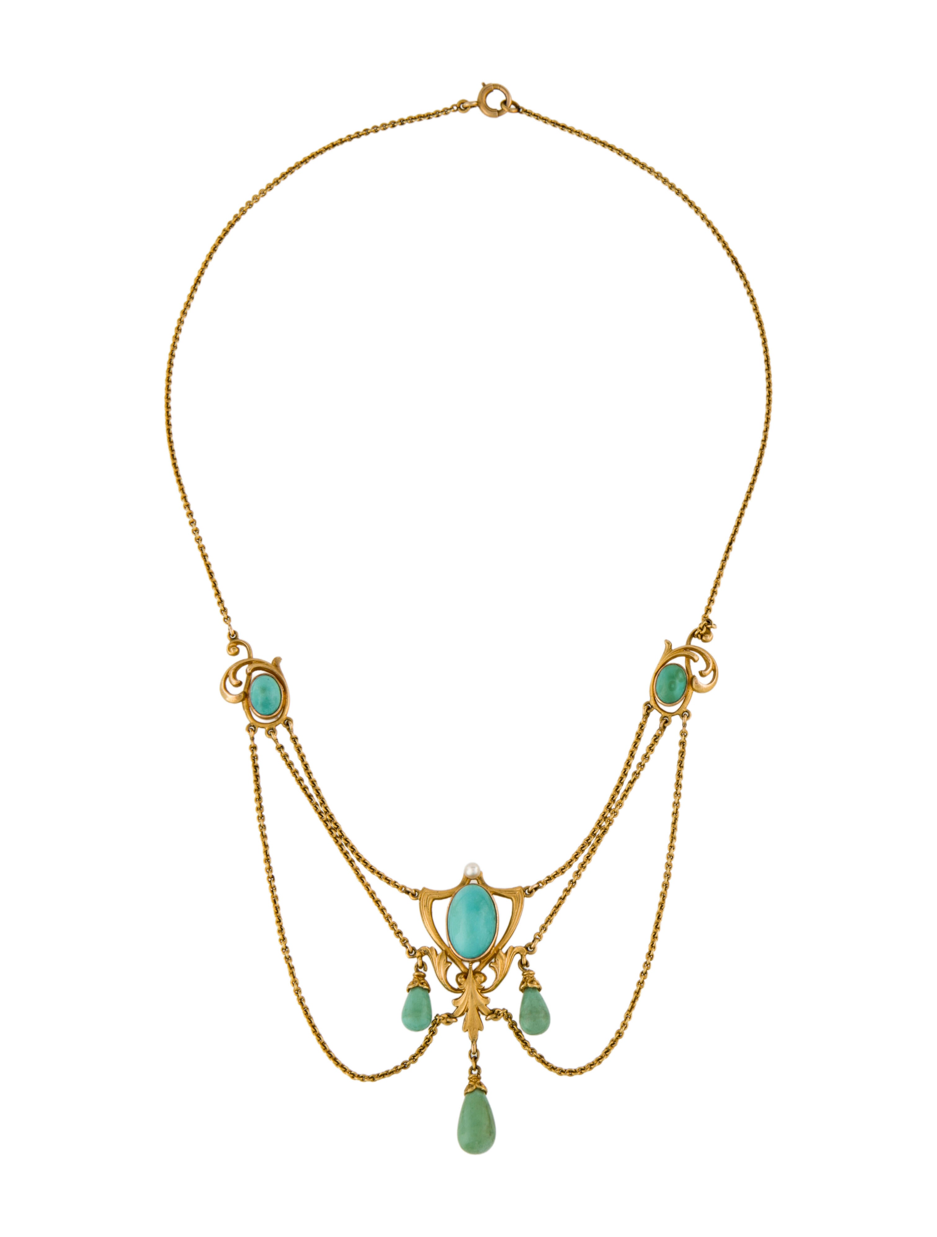 Necklace Turquoise Drop Choker