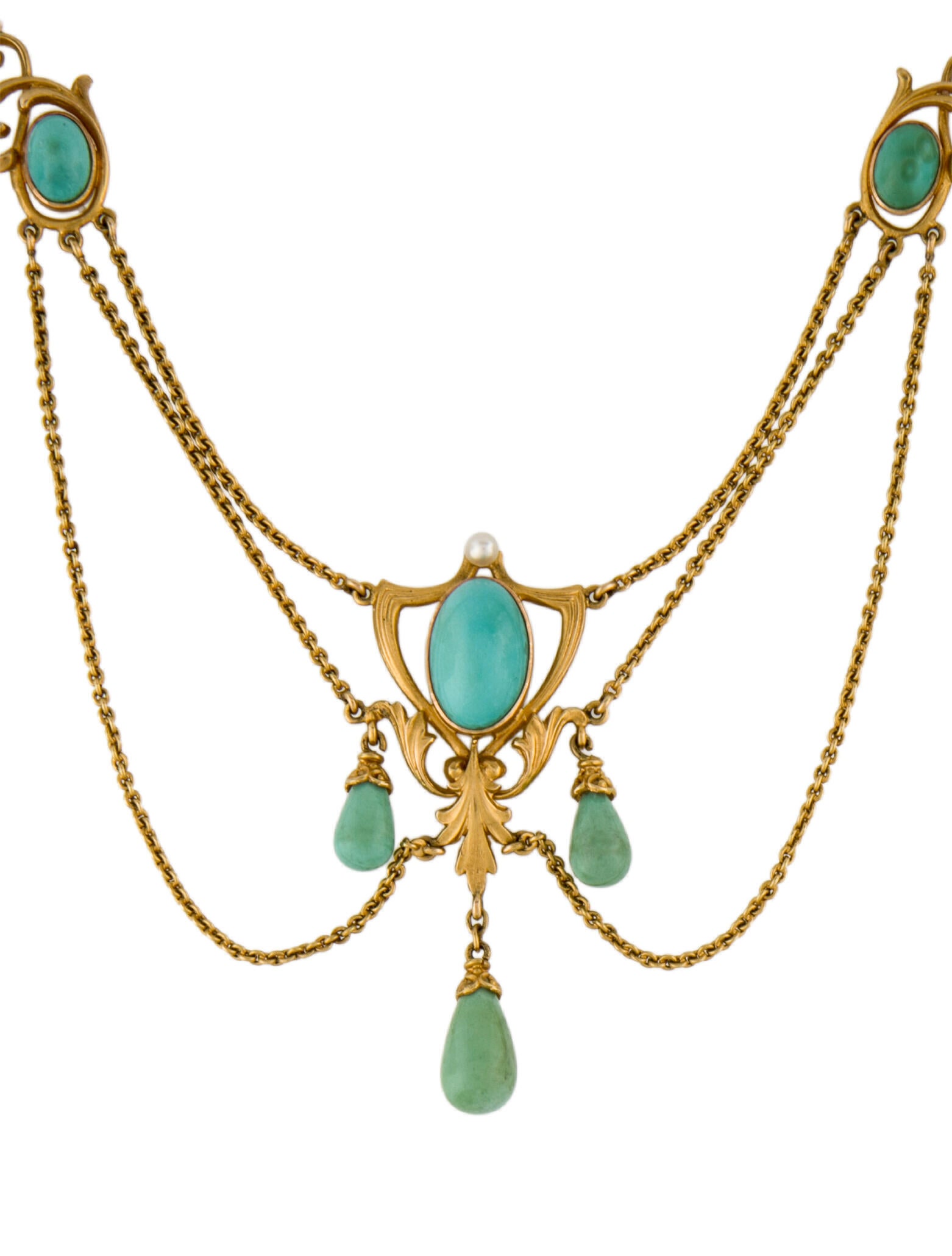 Necklace Turquoise Drop Choker