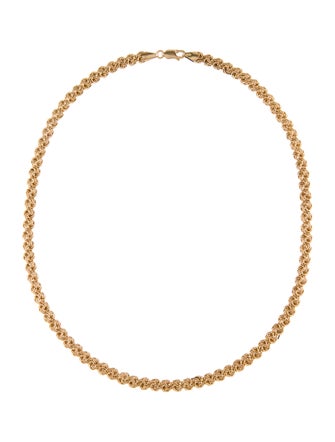 Necklace 10K Interlocking Chain Necklace