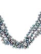 Necklace 14K Dyed Pearl Multistrand Necklace