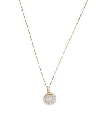 Necklace 14K 1.00ctw Diamond Pendant Necklace