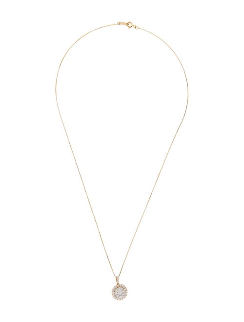 Necklace 14K 1.00ctw Diamond Pendant Necklace
