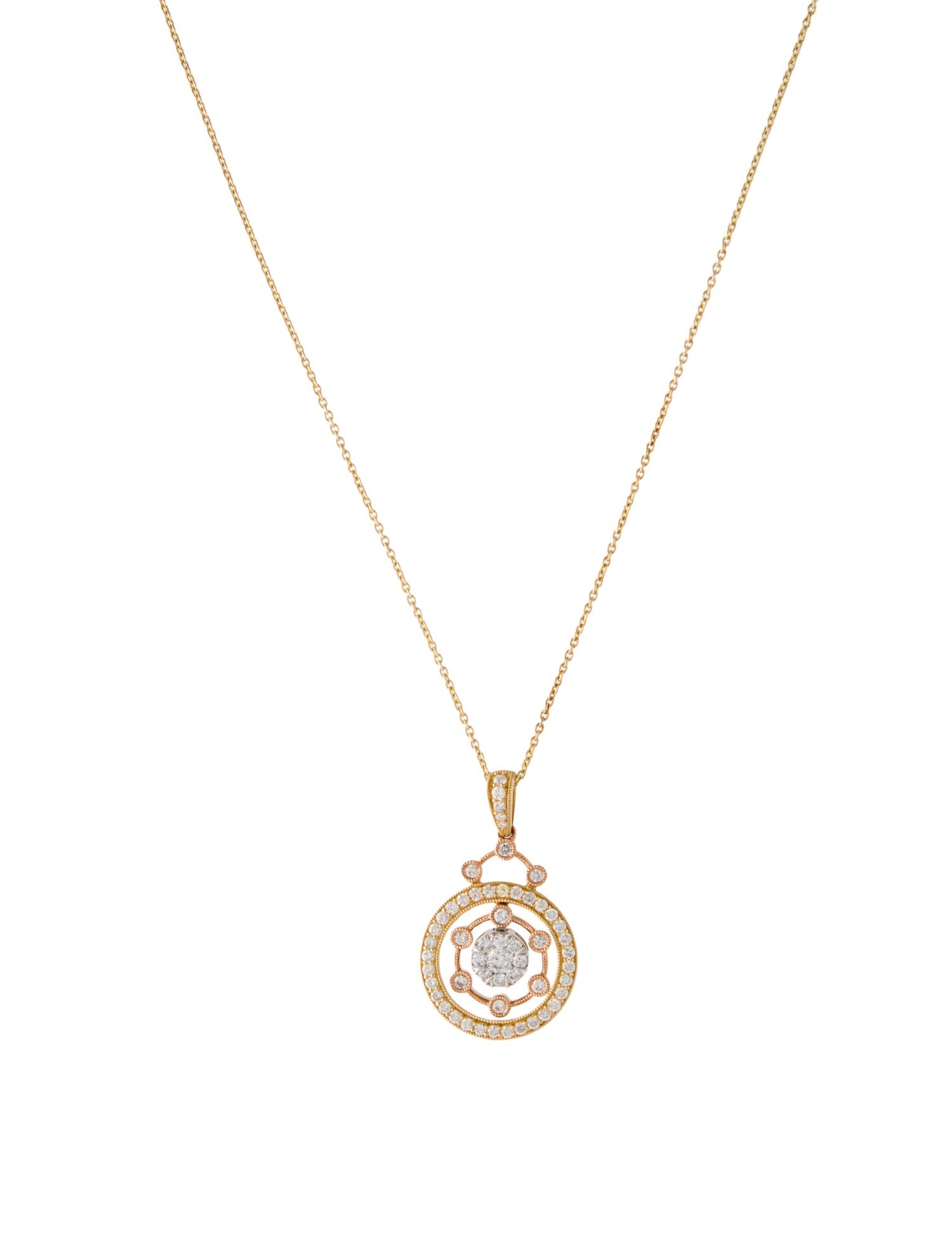 Necklace 14K Diamond Pendant Necklace