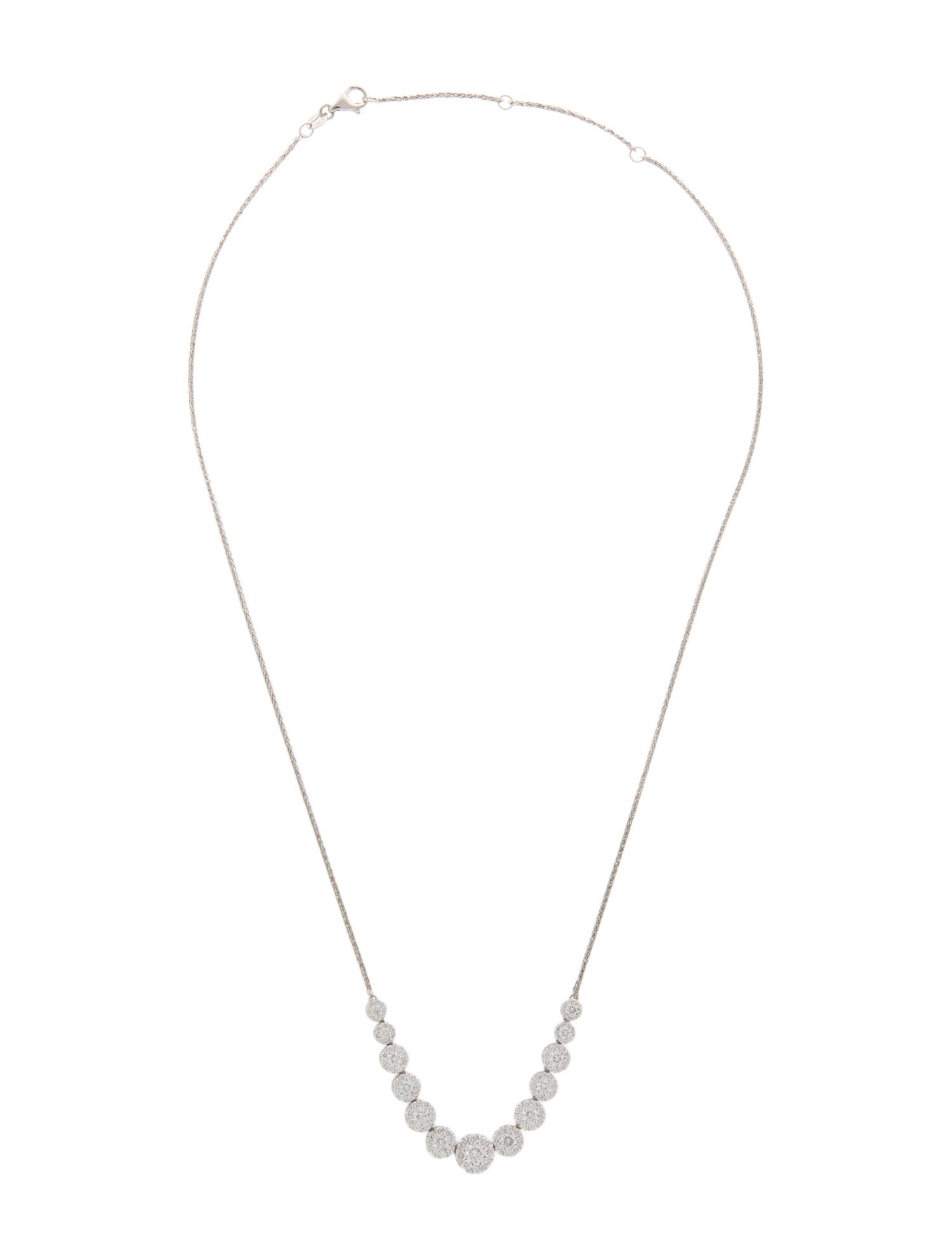Necklace 14K 1.88ctw Diamond Station