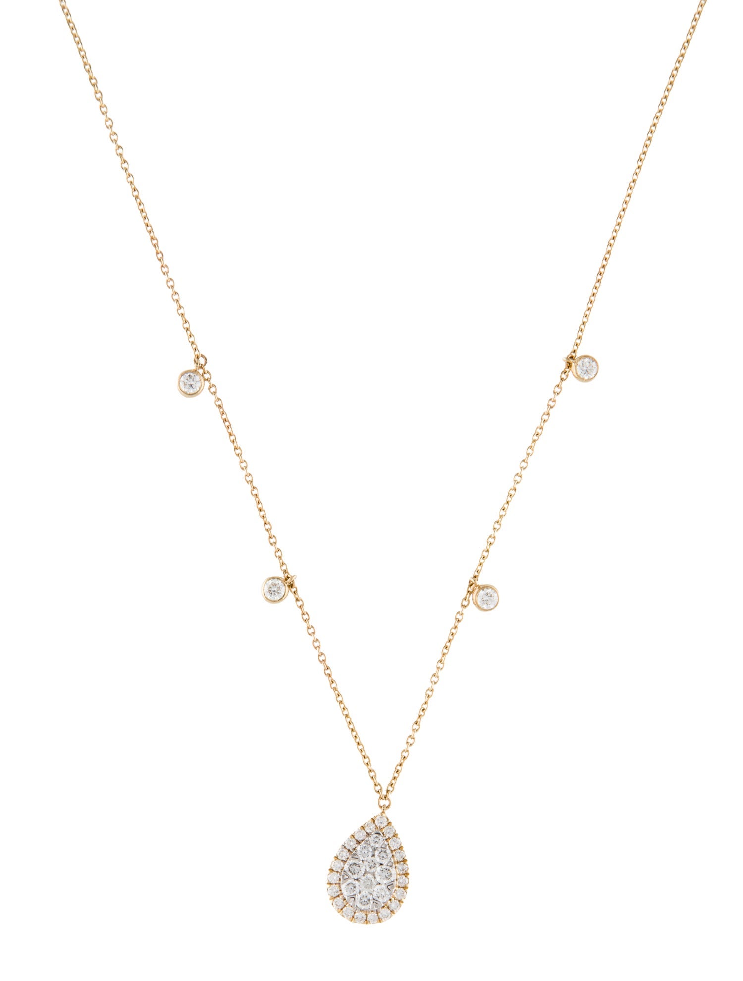 Necklace 14K Diamond Pendant Necklace