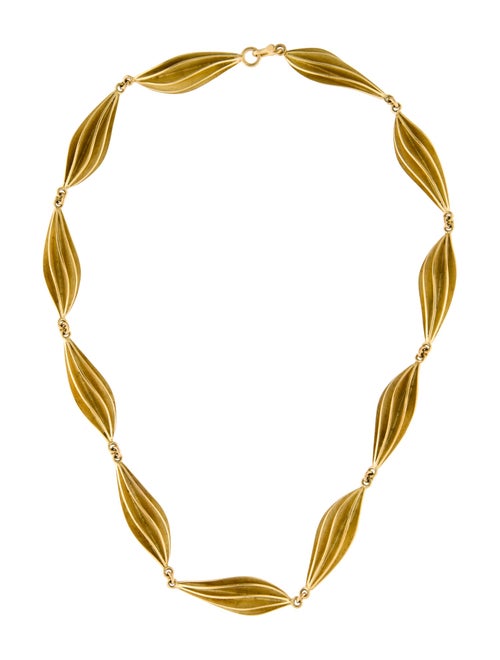 Necklace 18K Sculpted Link Collar Necklace