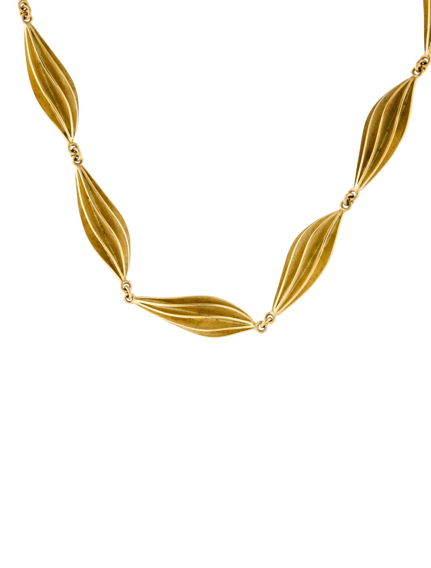 Necklace 18K Sculpted Link Collar