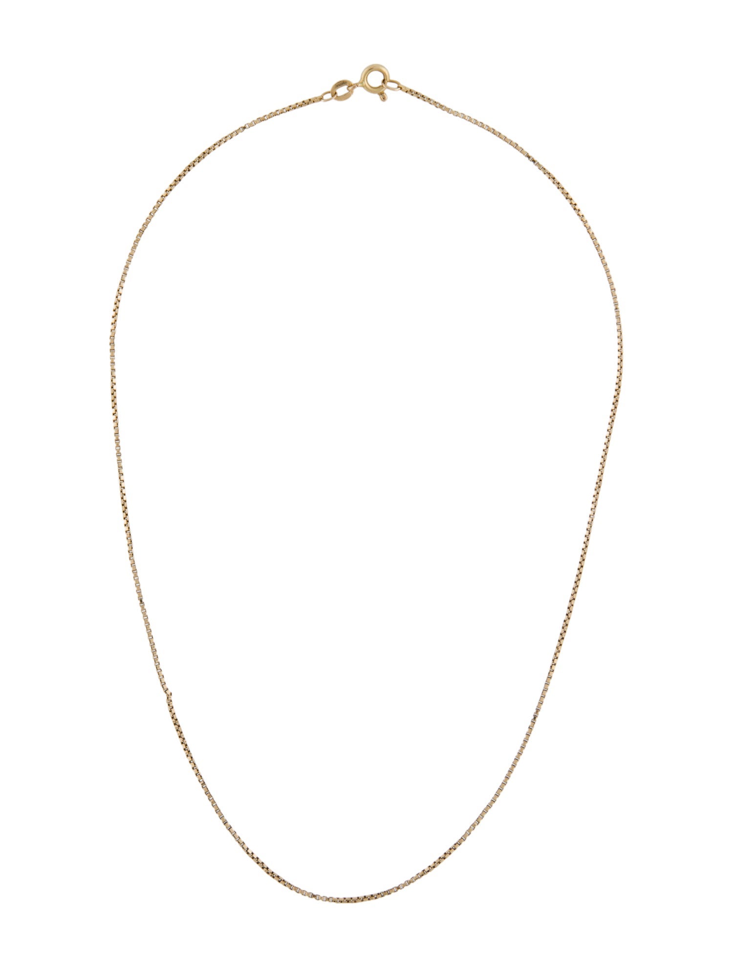 Necklace 14K Box Chain Necklace
